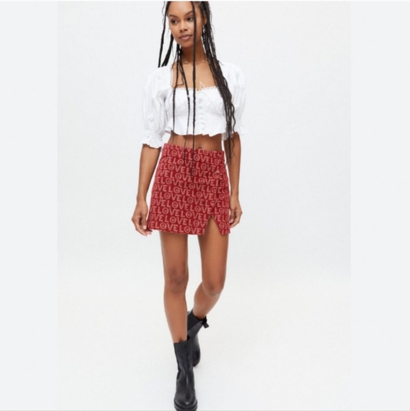 NWT Urban Outfitters Gianna Love Corduroy Mini Skirt Sz L - Picture 2 of 7
